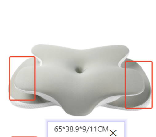 Cervical Pillow Memory Foam | Butterfly Shape Neck Support Ergonomic Design