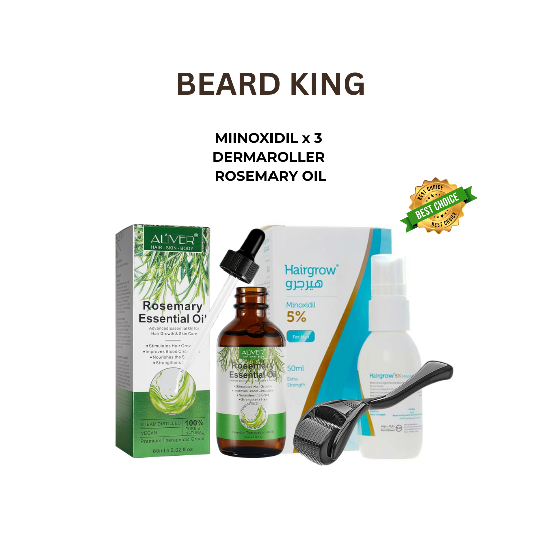 Beard Growth Bundle for Men With Patchy, Thin, and No Beard