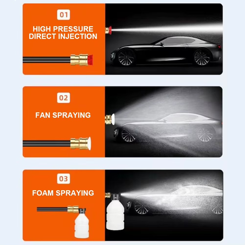 Multifunctional Car Washer Rechargeable Car Wash Machine for Vehicle, Home Cleaning & Watering