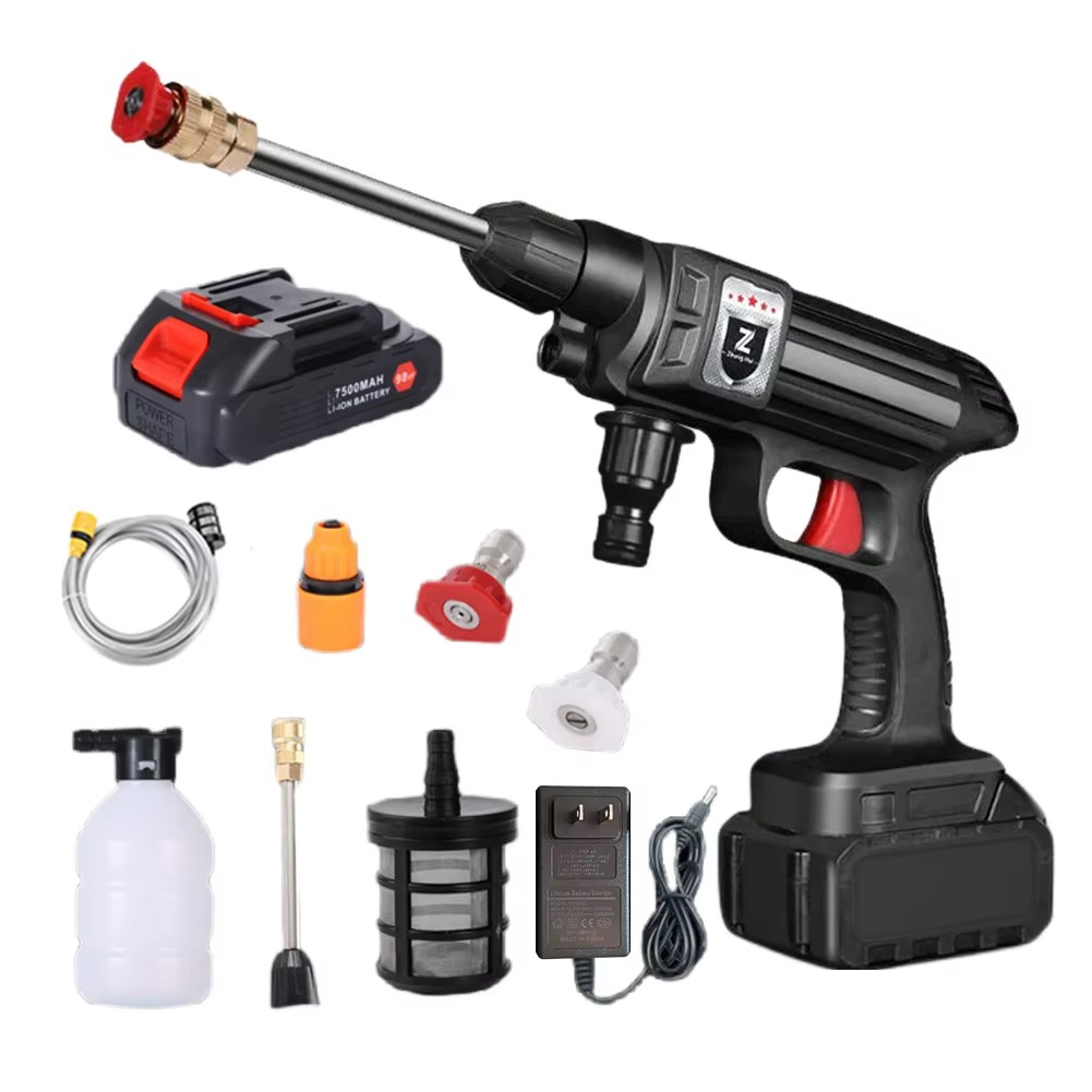 Multifunctional Car Washer Rechargeable Car Wash Machine for Vehicle, Home Cleaning & Watering