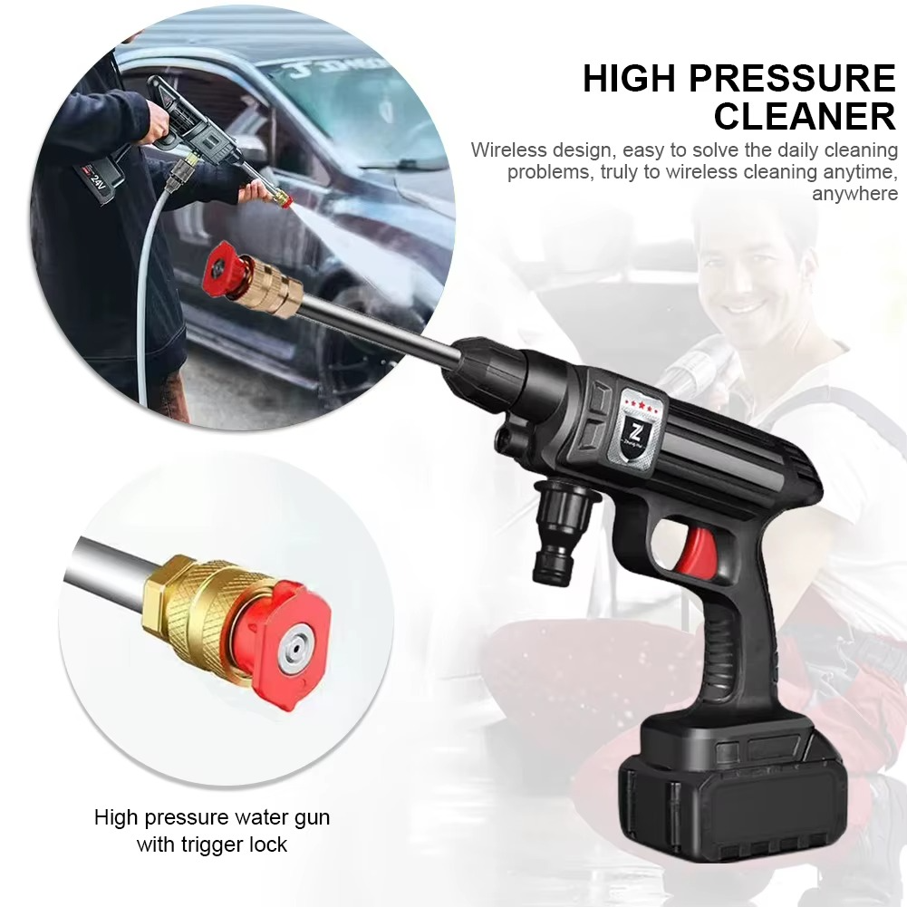 Multifunctional Car Washer Rechargeable Car Wash Machine for Vehicle, Home Cleaning & Watering