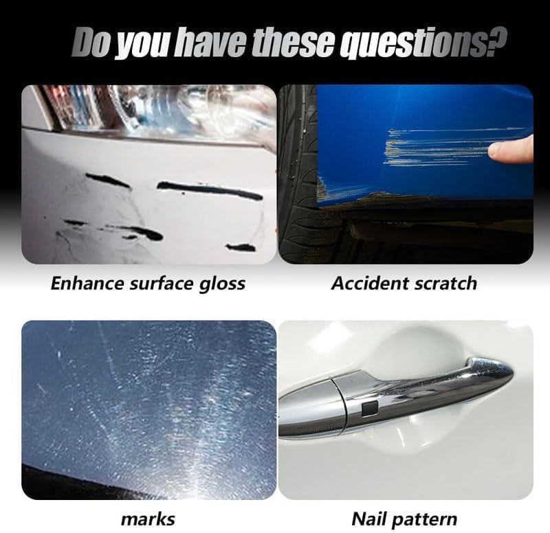 Premium Scratch Remover Kit with Wipe & Sponge for Vehicles for Deep Scratches