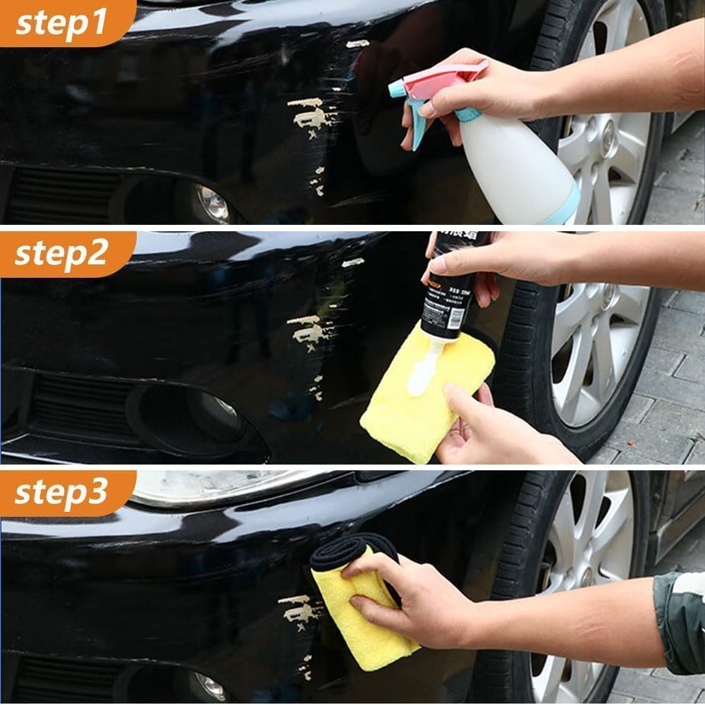 Premium Scratch Remover Kit with Wipe & Sponge for Vehicles for Deep Scratches