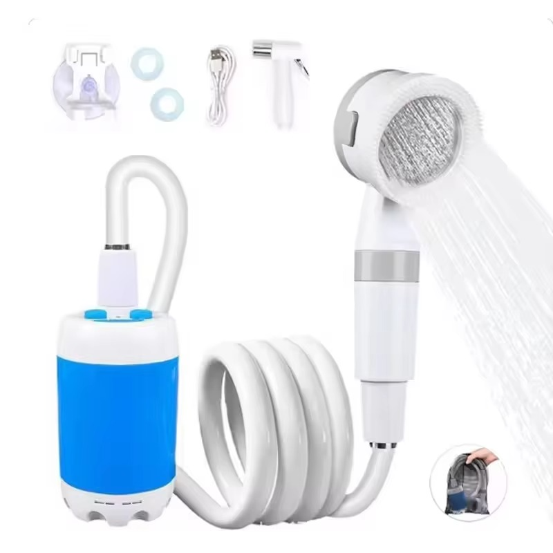 Portable Rechargeable Shower For Outdoors, Travel, Camping