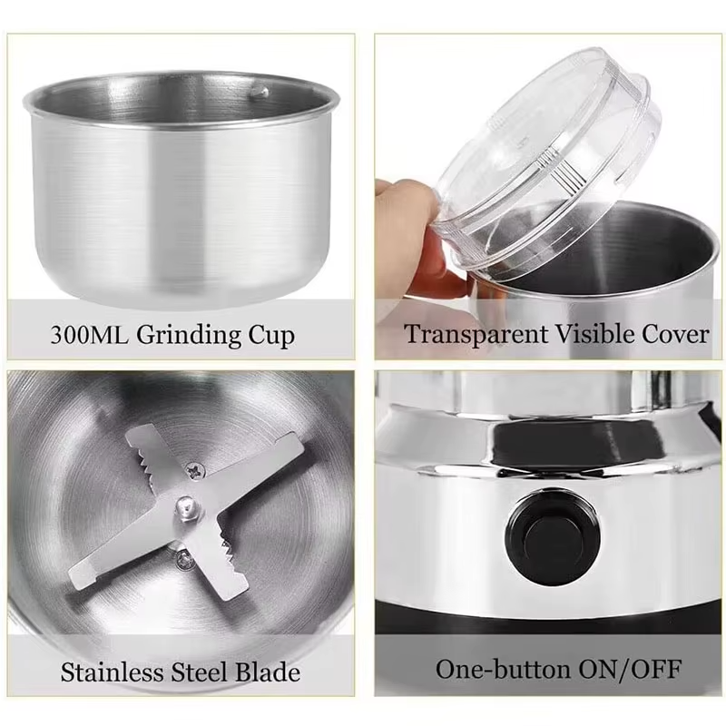Kitchen Multifunctional Grinder for Coffee, Grains, Nuts, Spices, Beans