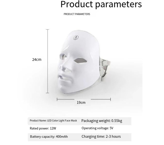 Red Light Therapy LED Face Mask for Anti-Aging | Professional Skin Rejuvenation