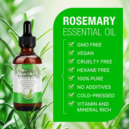 Rosemary Essential Oil With Free Scalp Massager