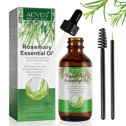 Rosemary Essential Oil With Free Scalp Massager