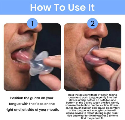 Anti-snoring Tongue Retainer For Mouth Snorers